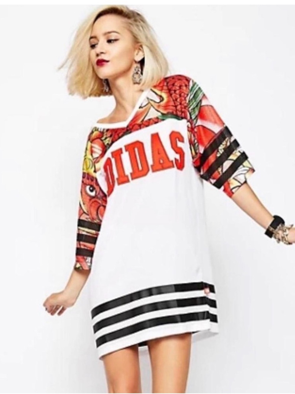 Adidas Rita Ora Dragon T Dress Rare Size US medium